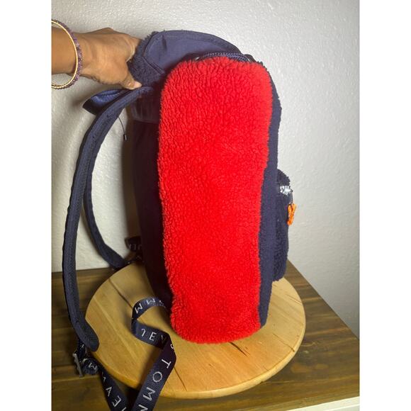 Tommy Hilfiger Tommy Jeans Color Block Fuzzy Backpack - Picture 7 of 10